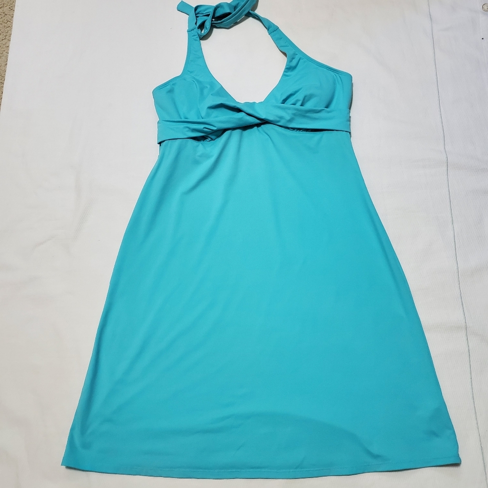 Athleta Twist Front Halter Dress